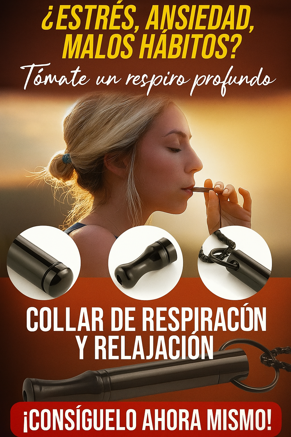🚨Deja de fumar antes que sea tarde🚭 – Collar Silbato ¡edición limitada!⚡