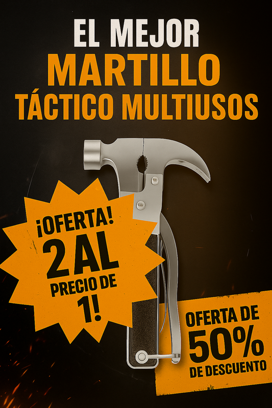 ❗Llévate un Martillo                                       Táctico Multifuncional Multiusos😱 ❗ OFERTA EXCLUSIVA        2X1 ❗