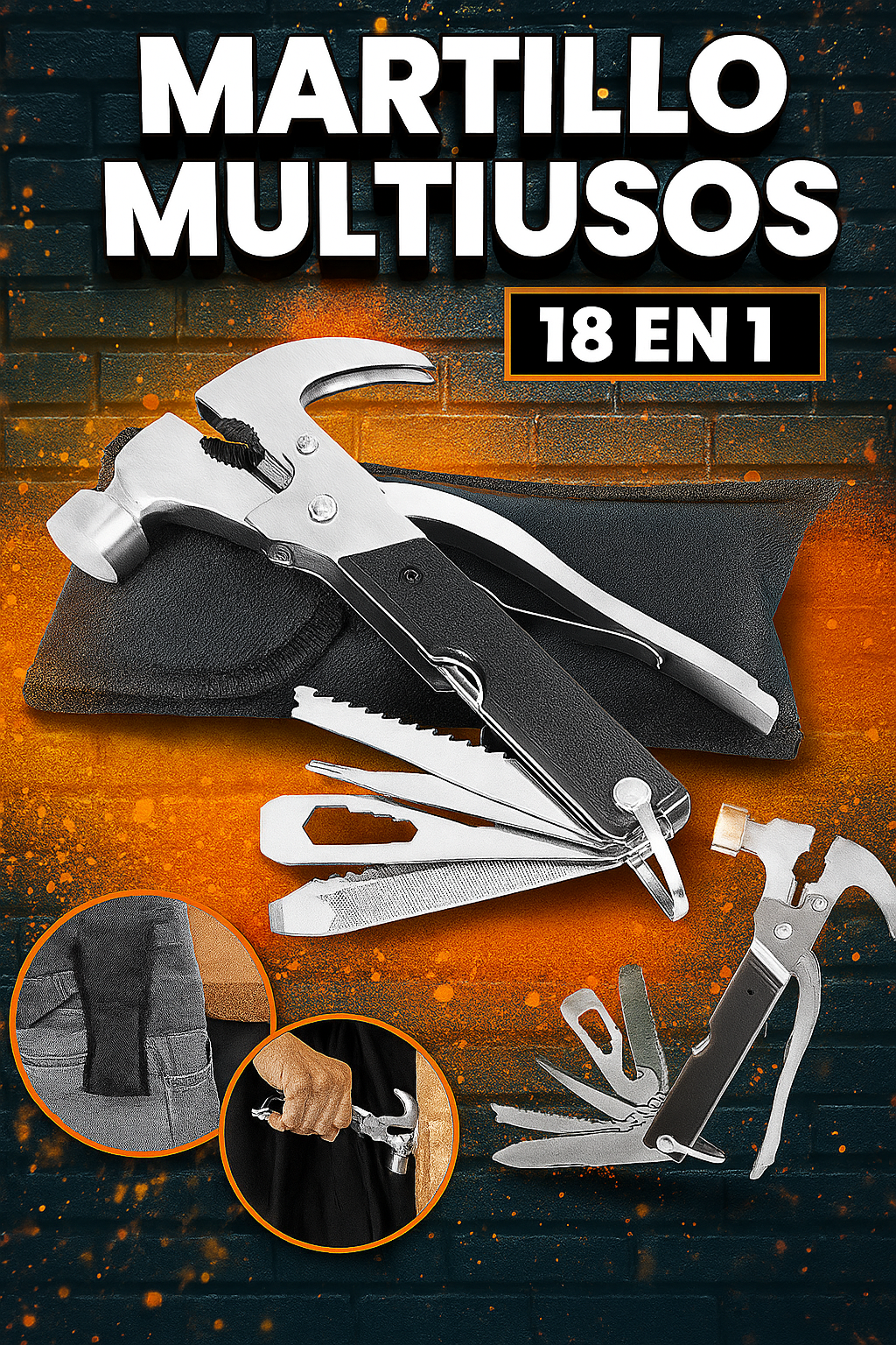 ❗Llévate un Martillo                                       Táctico Multifuncional Multiusos😱 ❗ OFERTA EXCLUSIVA        2X1 ❗
